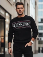 Pánský černý svetr Dstreet model 21982535 - FashionStreet Pánský černý svetr Dstreet model 21982535 - FashionStreet