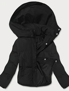 PRZEJŚCIOWA KRÓTKA KURTKA Z KAPTUREM CZARNA model 21245752 - J.STYLE
