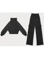 Černý casual komplet s kalhotami typu cargo model 18863123 - LHD