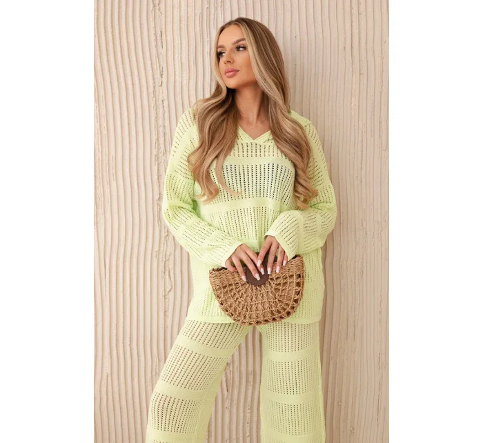 Plážový set z pistácie model 20247415 - K-Fashion Plážový set z pistácie model 20247415 - K-Fashion