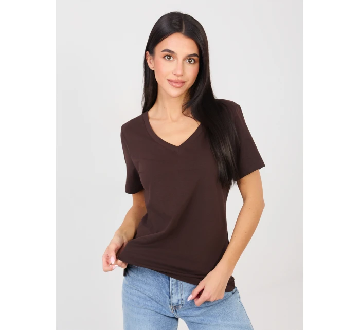 Tričko RV TS A1095.33 tmavohnedé Tričko RV TS A1095.33 tmavohnedé