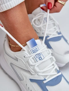 Dámske topánky Big Star HI-POLY SYSTEM - bielo-modré