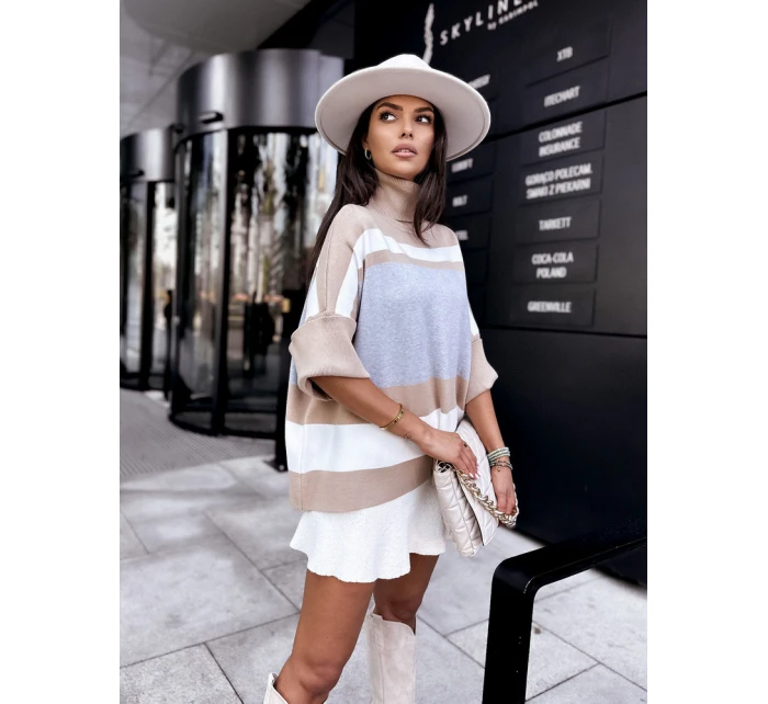 Dámsky nadrozmerný sveter ZEPHYR sivý MY2022