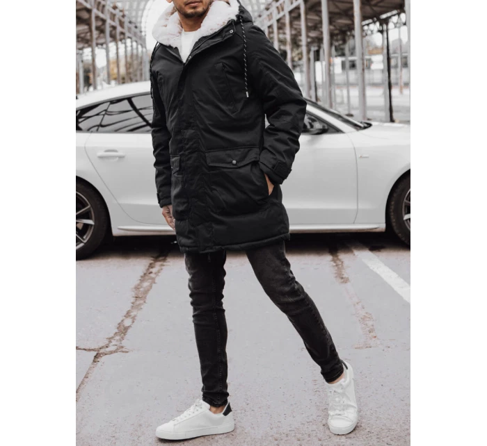 Pánska zimná bunda čierna FashionStreet TX4588