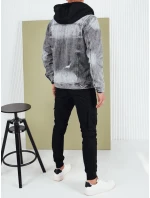 Pánská džínová bunda světle šedá model 21974418 - Dstreet