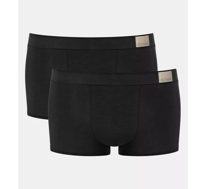 Pánske boxerky GO Natural Hipster C2P - BLACK - black 0004 - SLOGGI Pánske boxerky GO Natural Hipster C2P - BLACK - black 0004 - SLOGGI