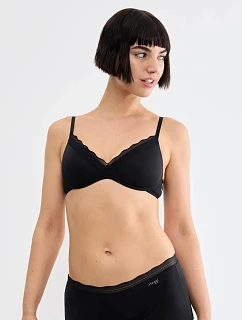 Dámska podprsenka sloggi GO Blush PU Bra Black čierna  - SLOGGI