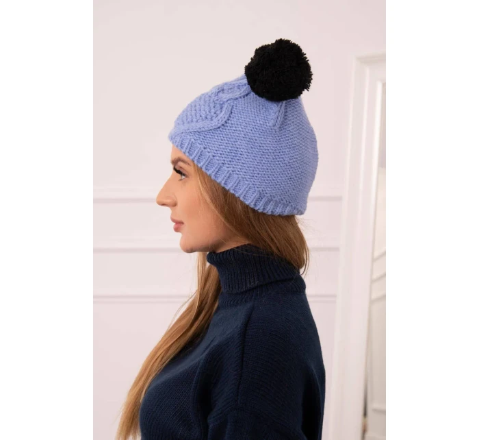 Fleecová čepice 2 modrá model 18751413 - K-Fashion Fleecová čepice 2 modrá model 18751413 - K-Fashion