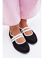 Sportovní baleríny s elastickými pásky Černé Donatella Sportovní baleríny s elastickými pásky Černé Donatella