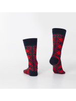 Pánske ponožky s tmavomodrým vzorom