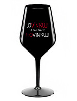 A NA TO  černá nerozbitná sklenice na víno 470 ml model 20832258 - Giftela