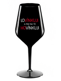 A NA TO  černá nerozbitná sklenice na víno 470 ml model 20832258 - Giftela