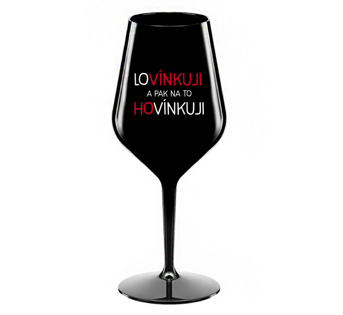 A NA TO  černá nerozbitná sklenice na víno 470 ml model 20832258 - Giftela