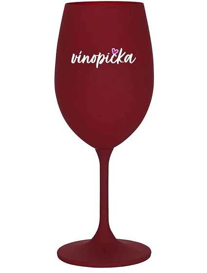 Sklenka - VÍNOPIČKA - bordo sklenice na víno 350 ml Sklenka - VÍNOPIČKA - bordo sklenice na víno 350 ml