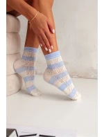 PRUHOVANÉ AŽUROVÉ DÁMSKE PONOŽKY 0989.003