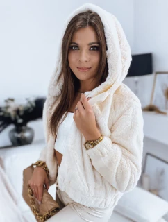 Dámska bunda FRESCO ecru FashionStreet TY3344