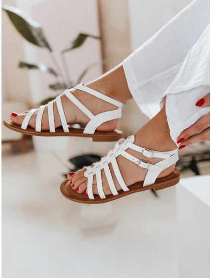 Dámské bílé sandály Dstreet model 21990013 - FashionStreet
