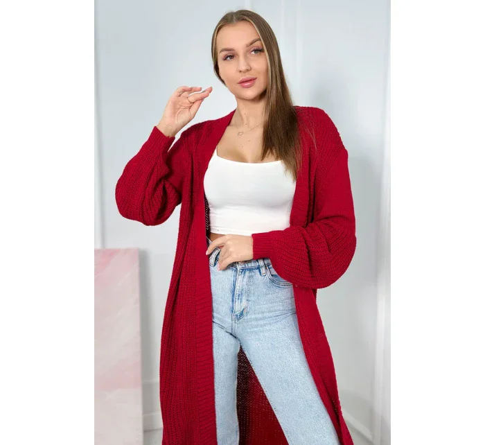 Dlhý sveter červený