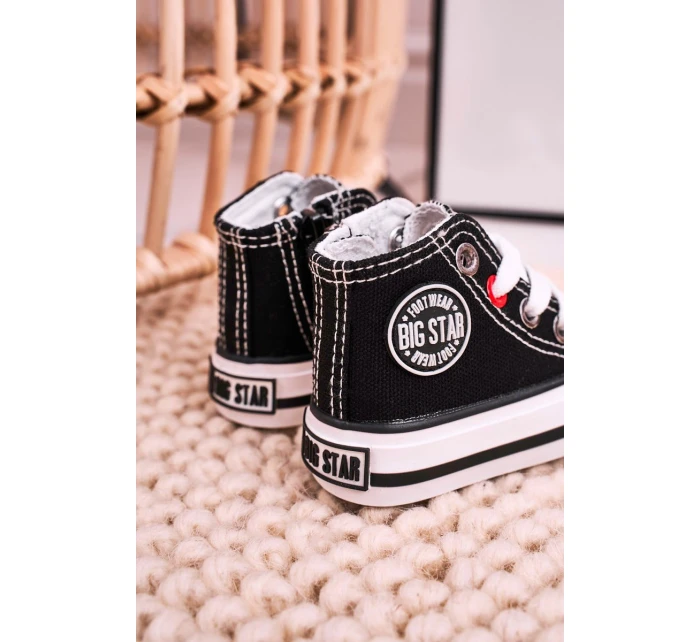 Dětské Tenisky Vysoké Se Zipem BIG STAR model 21545343 Černé - Big Star Shoes
