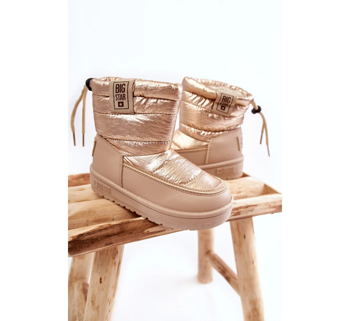 Dziecięce Śniegowce Big Star KK374221 Beżowo-Złote Dziecięce Śniegowce Big Star KK374221 Beżowo-Złote