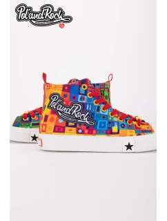 Trampki Pol'and'Rock Festival X Big Star SS174504 Zielono-Żółte