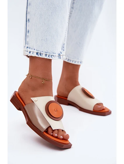 Kožené dámské pantofle model 22123058 - Maciejka