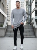 Pánský světle šedý svetr Dstreet model 21966876 - FashionStreet