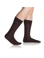 model 17225147 klasické pánské ponožky BAMBUS COMFORT SOCKS  hnědá - Bellinda