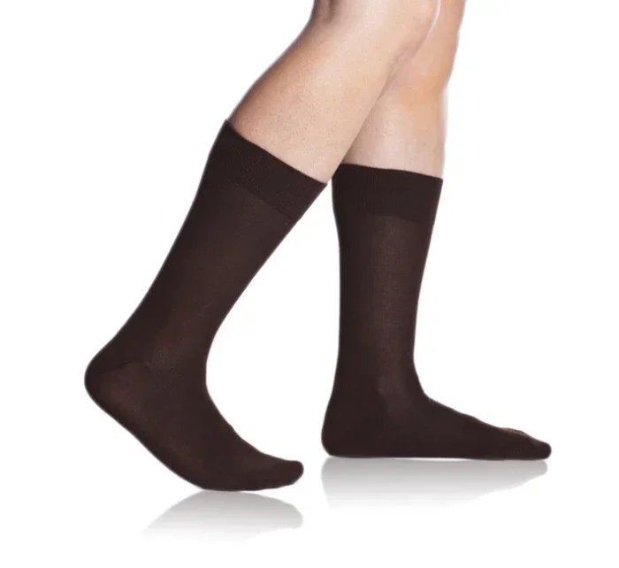 Bambusové klasické pánske ponožky BAMBUS COMFORT SOCKS - Bellinda - hnedá