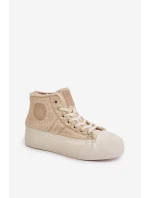 Zateplené Dámské Tenisky S Kožíškem  Big Star Béžové model 21675253 - Big Star Shoes