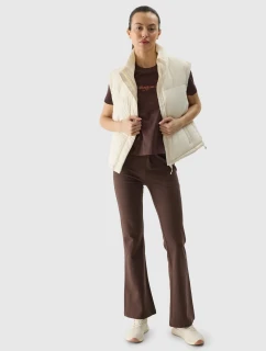 Dámská péřová vesta s výplní ze model 20437802 peří  béžová - 4F