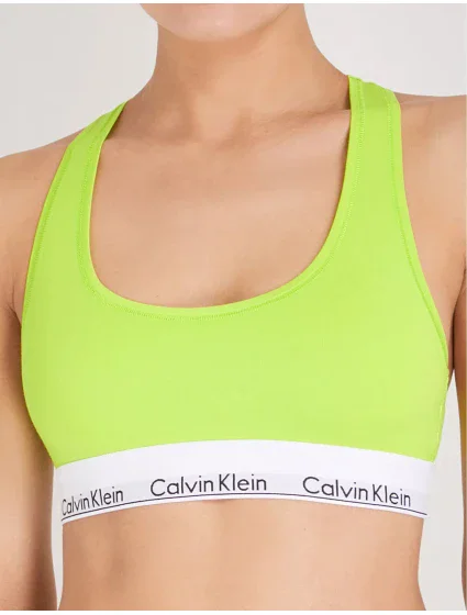 Športová podprsenka F3785E - ZIR - Neon žltá - Calvin Klein