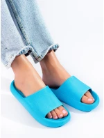 Klasické nazúvaky dámske modré bez podpätku Klasické nazúvaky dámske modré bez podpätku