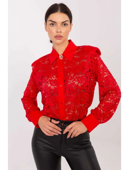 Košeľa s dlhým rukávom model 222320 Taliansko Moda Košeľa s dlhým rukávom model 222320 Taliansko Moda