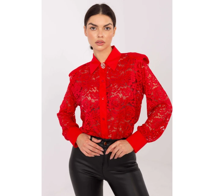 Košeľa s dlhým rukávom model 222320 Taliansko Moda Košeľa s dlhým rukávom model 222320 Taliansko Moda