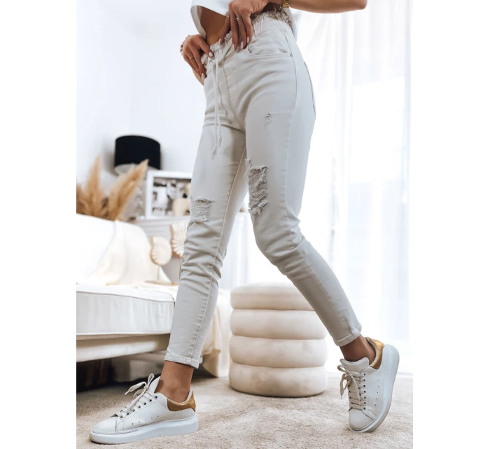 Dámské džínové kalhoty light beige Dstreet model 21967904 - FashionStreet