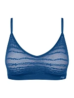 Dámska čipkovaná podprsenka FREE Evolve PU - BLUE - modrá 7010 - SLOGGI