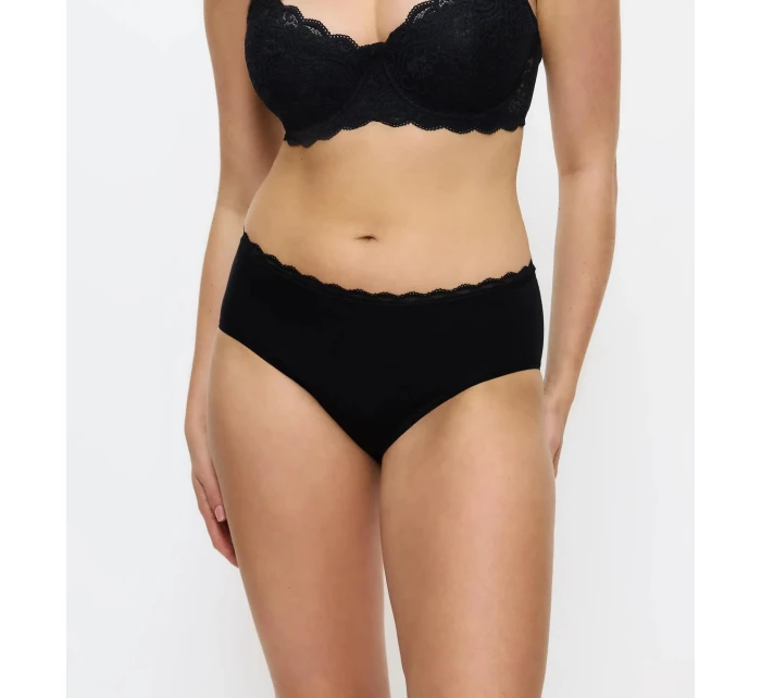 Dámske nohavičky Feel Of Cotton Midi - BLACK - black 0004 - TRIUMPH