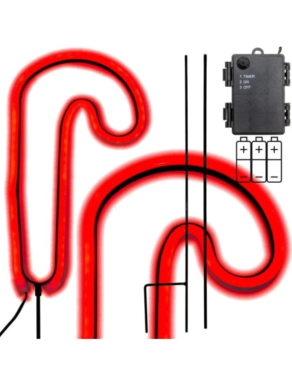 NEON LASKA HOLIDAY 79 LED BATÉRIA 12,5x93,5 cm LUCA