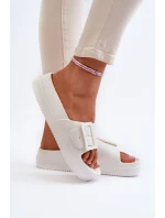 Dámské Pěnové Žabky Na Platformě S Big Star Bílé model 21654884 - Big Star Shoes