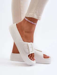 Dámské Pěnové Žabky Na Platformě S Big Star Bílé model 21654884 - Big Star Shoes