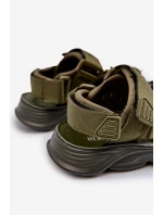 Dětské sandálky se zipy zelené model 21663697 - Boto Dětské sandálky se zipy zelené model 21663697 - Boto