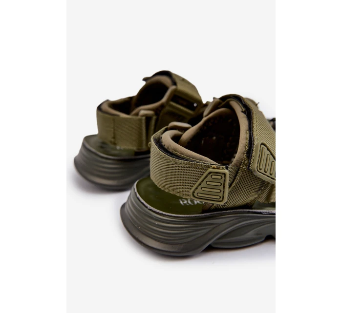 Dětské sandálky se zipy zelené model 21663697 - Boto Dětské sandálky se zipy zelené model 21663697 - Boto