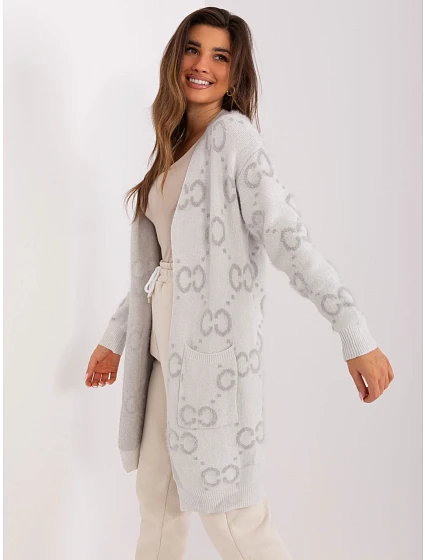 Sweter AT SW  jasny szary model 19040758 - FPrice