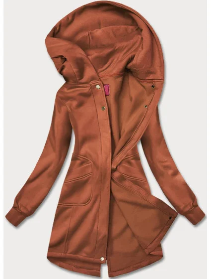 Dámská mikina v karamelové barvě model 17612401 - LHD