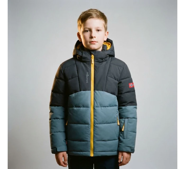Dětská zimní bunda s kapucí zateplená nepromokavá modrá model 21812737 - Trollkids Dětská zimní bunda s kapucí zateplená nepromokavá modrá model 21812737 - Trollkids
