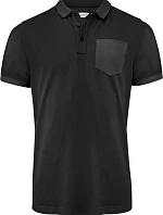 James Harvest Pinedale Polo Men Pánske polo tričko z hrubej bavlny „Two-Tone“ 62.5040 čierne