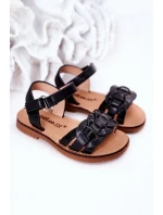Dětské Sandály S Vzorem Černé model 21555432 - Boto Dětské Sandály S Vzorem Černé model 21555432 - Boto