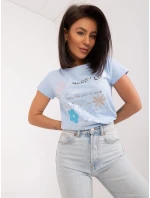 Bluzka RV BZ model 19741229 jasny niebieski - FPrice Bluzka RV BZ model 19741229 jasny niebieski - FPrice