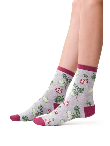 Ponožky model 17697952 Melange Light Grey - Steven